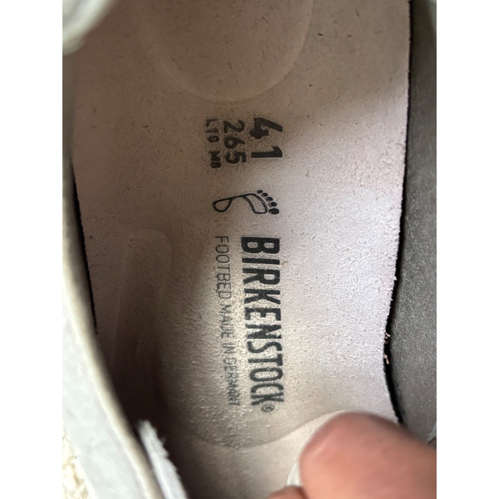 Birkenstock Bend Low Gray Suede Perforated Sneakers EU 41 US Women 10 Men 8 - Picture 5 of 6
